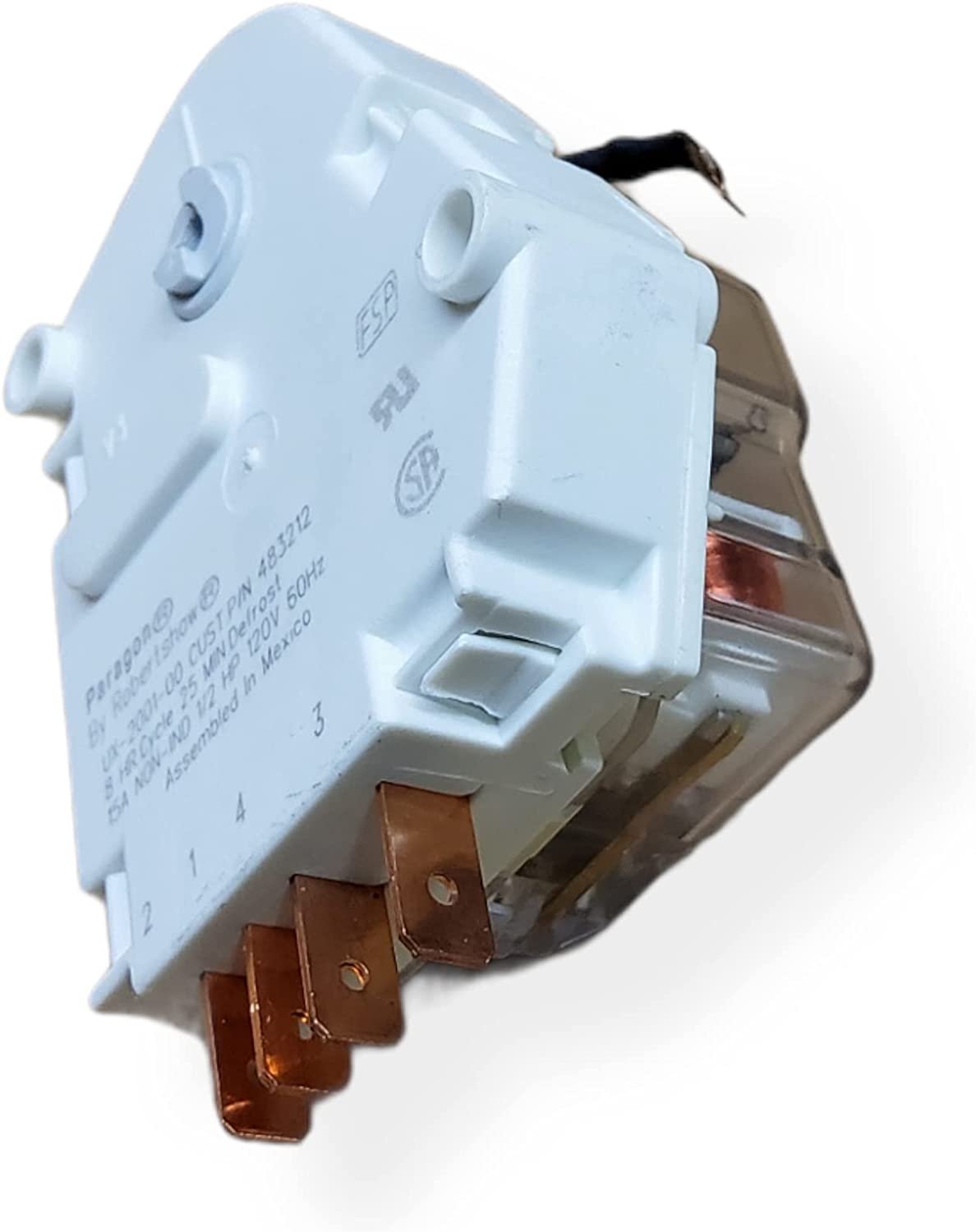 DrEquipUS w10822278 Defrost Timer Replacement for and compatible with Roper Whirlpool KitchenAid Estate Heavy DUTY