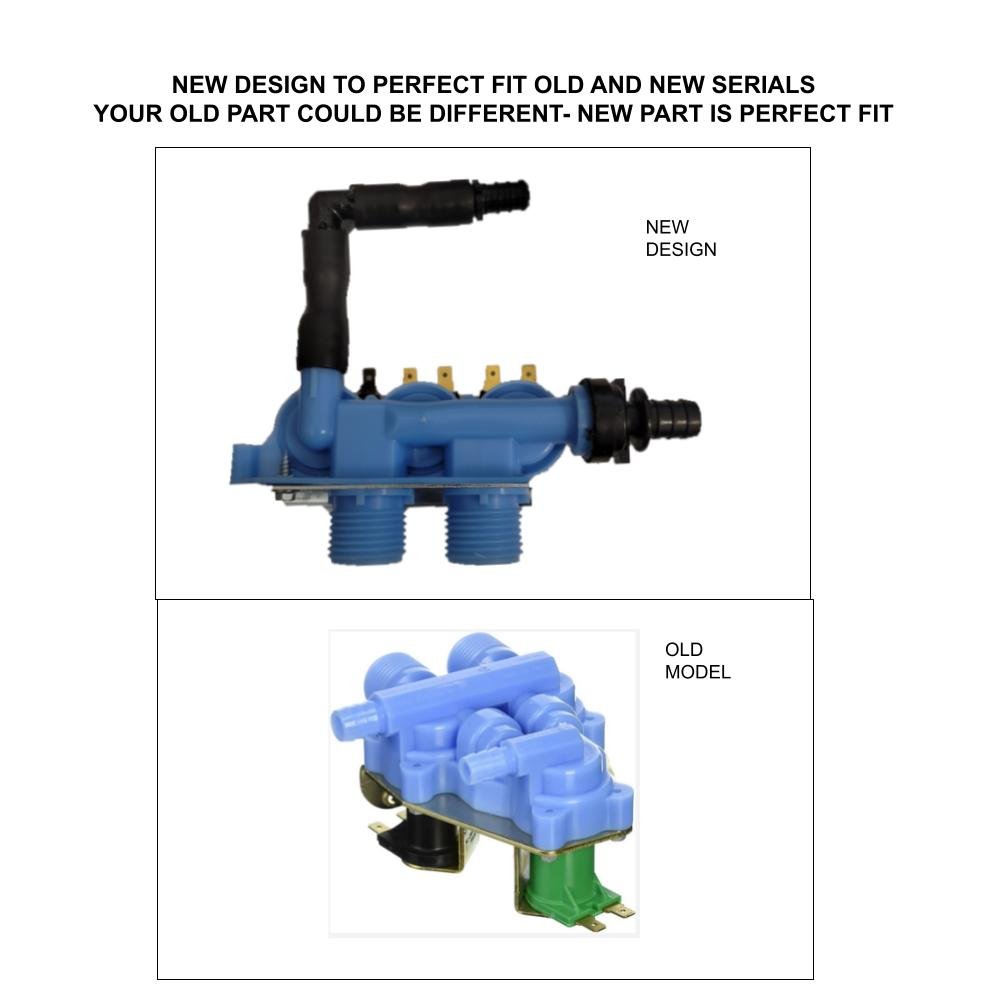 Global Products Washer Water Inlet Valve, 3 Coil Compatible with Whirlpool Kenmmore PS341642 AP3096174 PD00005226