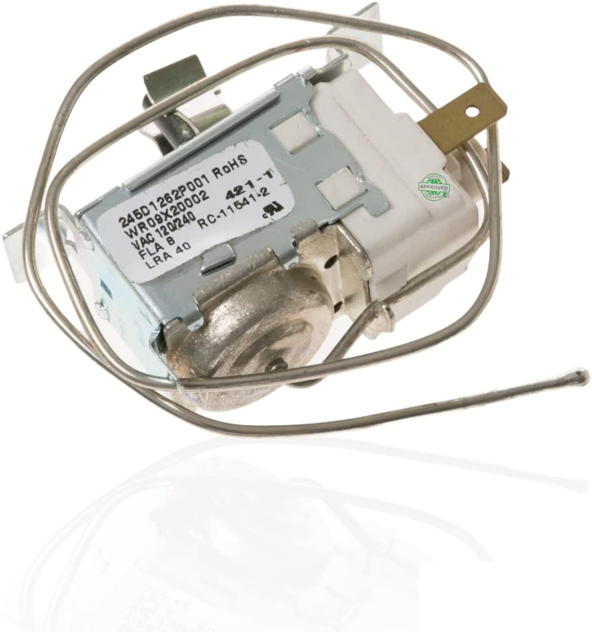 GlobPro 245D1262P001 WR09X0547 WR09X10027 WR09X10042 Fridge Temperature Control Thermostat 2" ¾ length Approx Replacement for and compatible with Hotpoint GE Kenmore Heavy DUTY