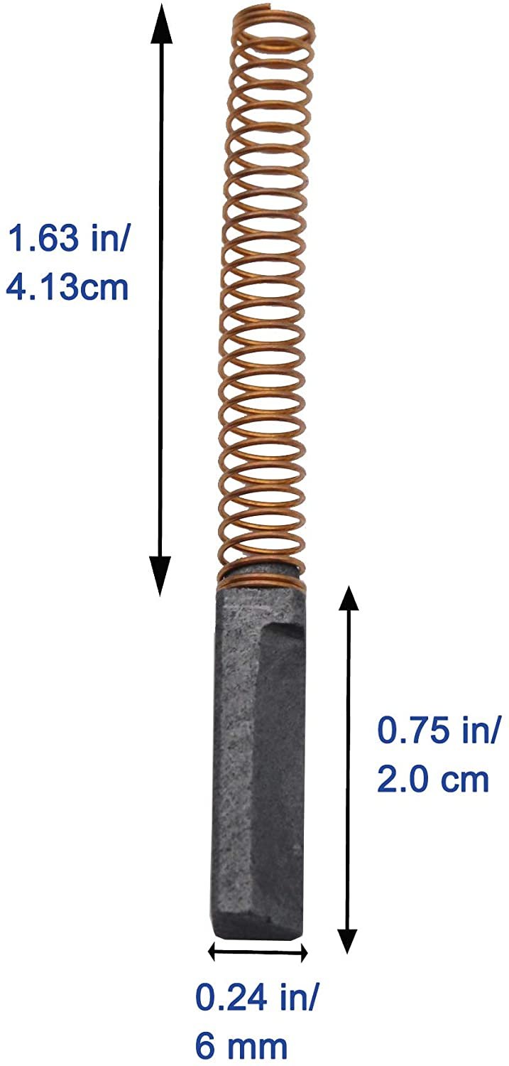Carbon Motor Brushes Compatible for Mixers W10380496 or AP5178083 Motor Brush for KitchenAid - 2 Pack