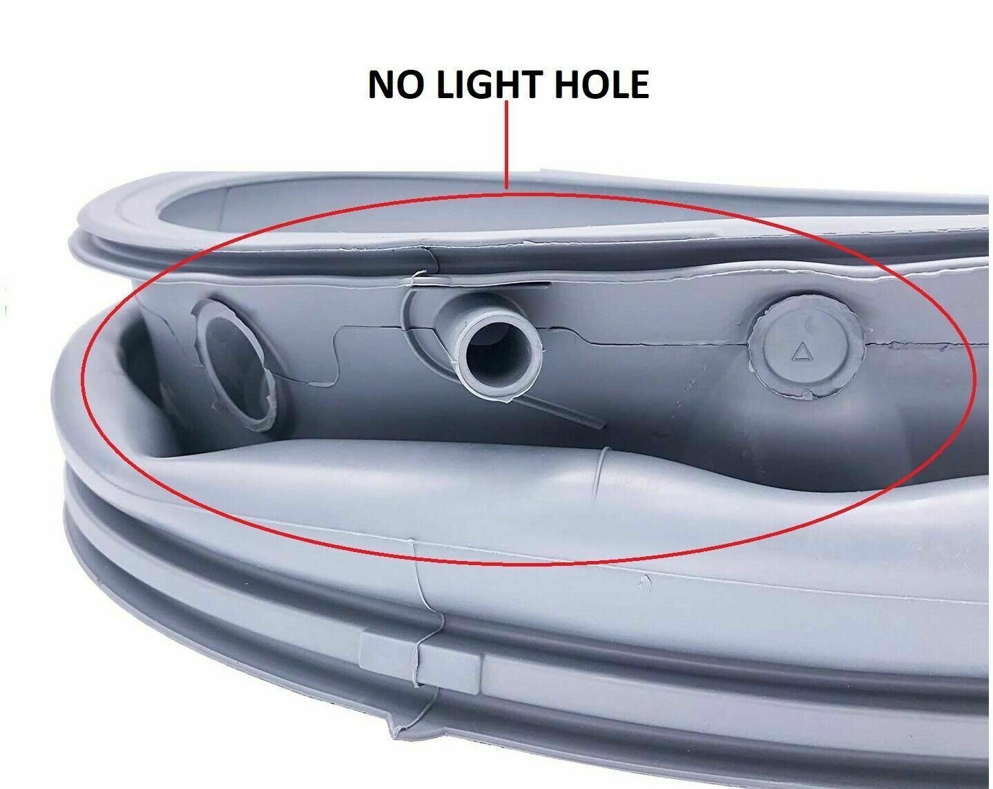 AP3869103 Washer Door Boot gasket Seal 19" Fits PS1148773 -NO LIGHT HOLE