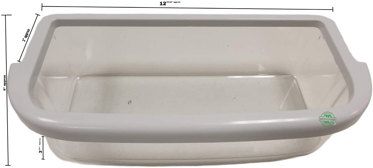 GlobPro EAP11753892-PD00003127 Refrigerator Shallow Door Bin 12 15/16 length Approx. Most USA Appliance EAP11753892-PD00003127 Heavy DUTY