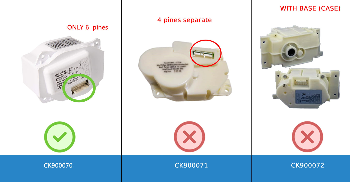 Global Solutions - Refrigerator Ice Auger Gear Motor WP2212363-2212363