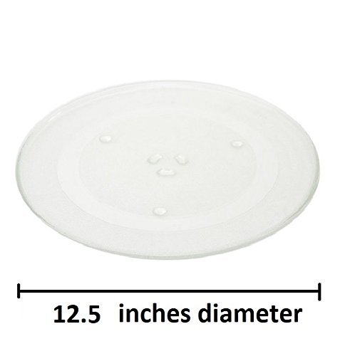 Express Parts Amana fits Kenmore Microwave glass plate 12.5 Inches UNI88132 fits Whirlpool Frigidaire 5304408984, 5304417435, 5304456131, 5304456198