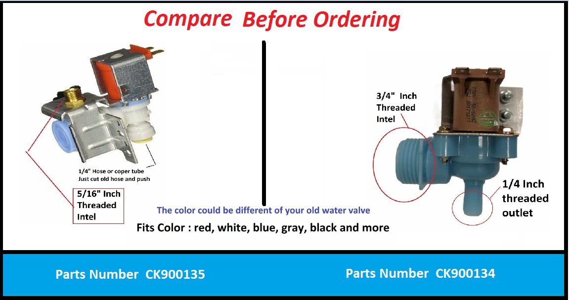 GlobPro 2552A Ice maker Water Valve Replacement for and compatible with Uline 2552A Heavy DUTY
