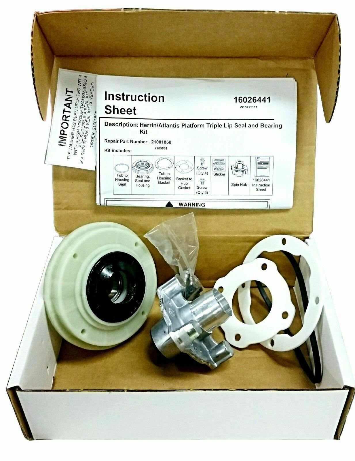 2-3 days Delivery-Admiral Maytag Washer Hub and Seal 12001598, 12001234