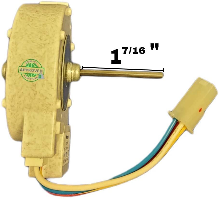 GlobPro AP3182981-PS886396 Evaporator Fan Motor Kit 1" 7/16 shaft length - approx. Replacement for and compatible with Whirlpool brands include Kitchen Aid Kenmore AP3182981-PS886396 Heavy DUTY
