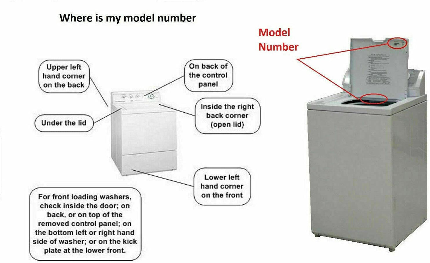 E-DrUS CK900472 compatible with Kenmore Washer Timer 8546685A/B/C/D/E/F/G/H/I/J/K compatible with Heavy DUTY
