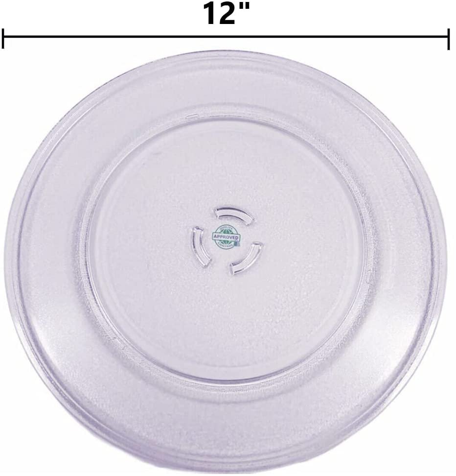 GlobPro CK900126 Compatible with KitchenAid, and More Microwave Glass Tray Plate 12." Inches -30.5 cm Diameter Approx Heavy Duty