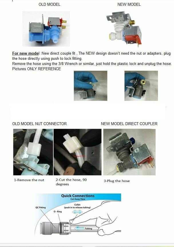 W10498990 fits kenmore Refrigerator Water Inlet Valve WPW10498990