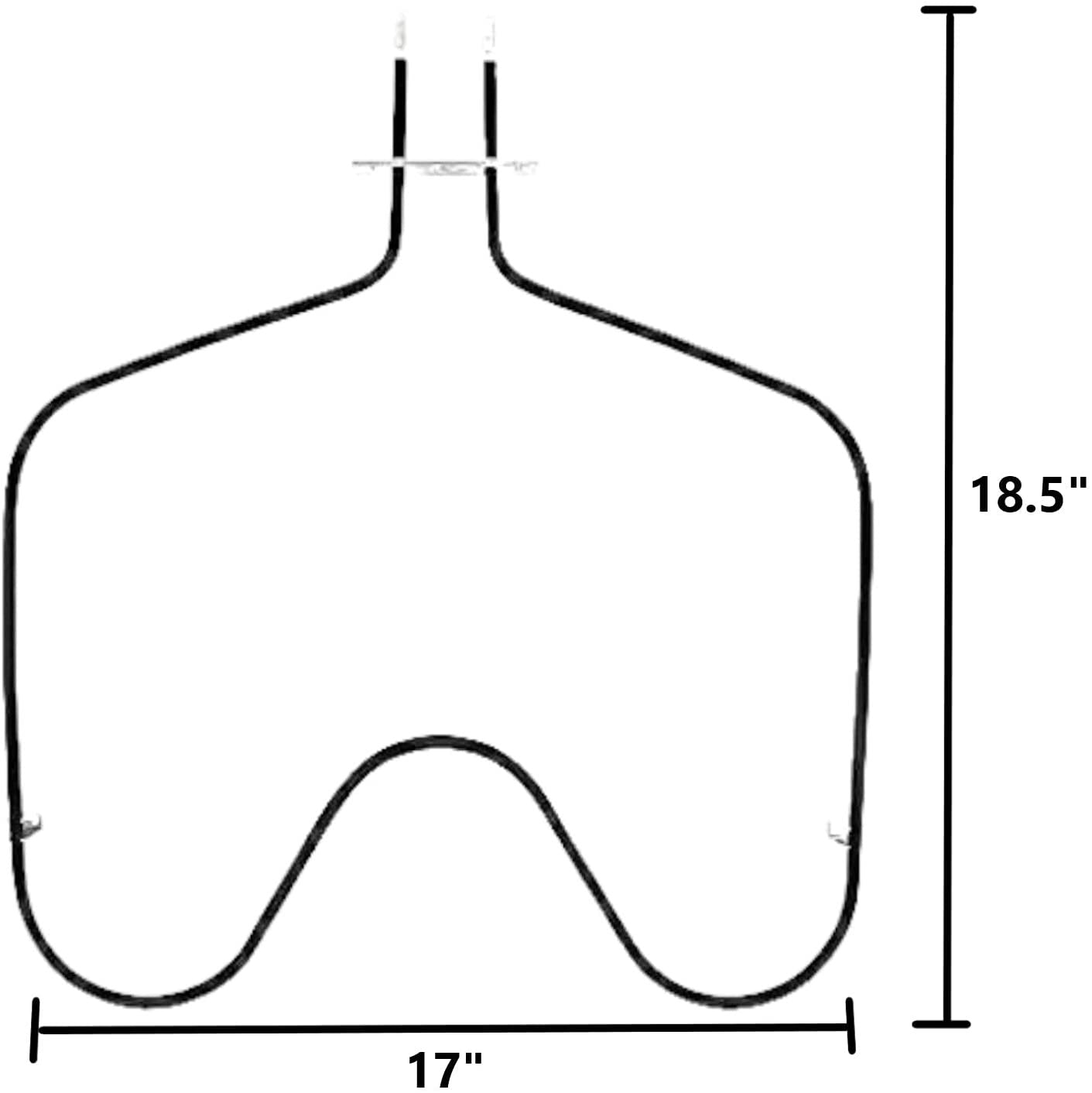 GlobPro 308180 311470 311652 313827 Electric Range Oven Bake Element 17" length Approx. Replacement for and compatible with Whirlpool KitchenAid Roper Kenmore Heavy DUTY