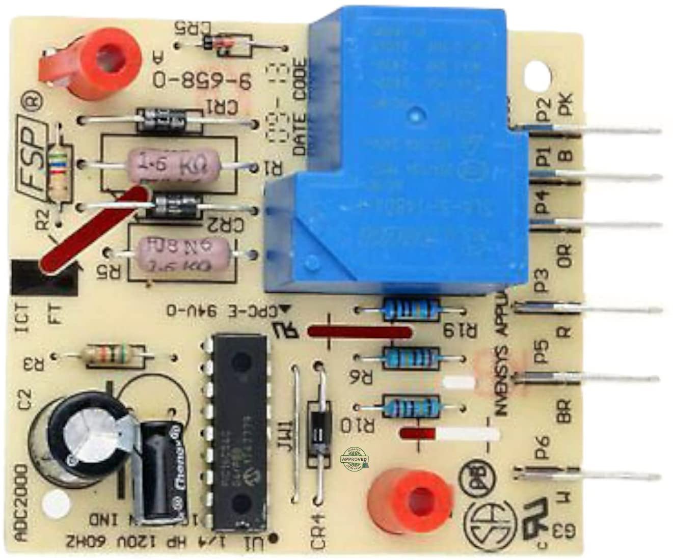 GlobPro W10352689 2117820 Fridge Main Control Board 5" ¼ length Approx. Replacement for and compatible with Maytag Whirlpool Kenmore Heavy DUTY