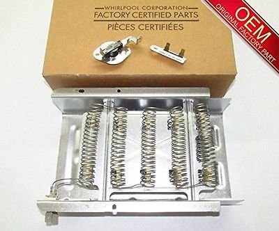 Express Parts 3403585 ORIGINAL WHIRLPOOL HEATING ELEMENT WITH 3977767 AND 3392519 THERMAL FUSE