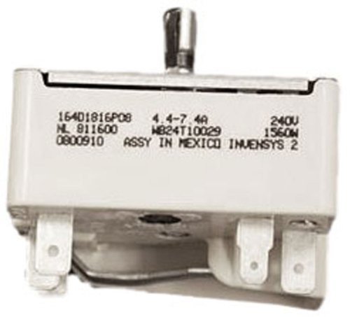 GE WB24T10029 Burner Infinite Switch for Stove
