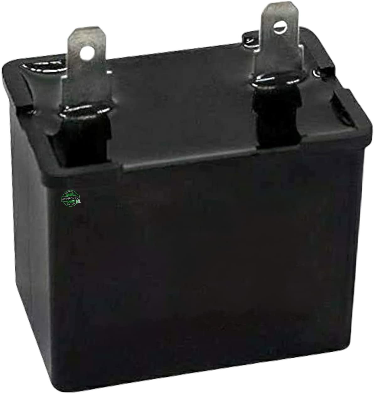 GlobPro 4357094 4390503 4390930 65889-6 Fridge Run Capacitor 2 terminals 1" ½ length Approx. Replacement for and compatible with Whirlpool Roper KitchenAid Maytag Heavy DUTY