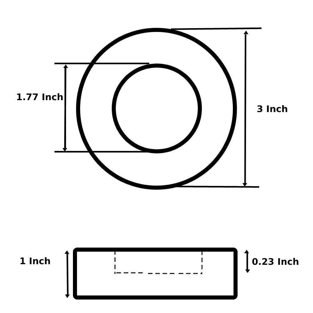 EQUIPMENT DOCTOR US Anti Vibration Pads for Commercial Washer Machine Part Number COMM1001