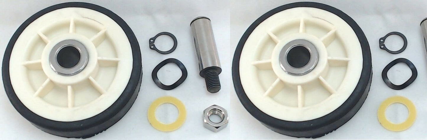 Drum Roller w/shaft 2 Pack Replaces Maytag, 303373, 12001541