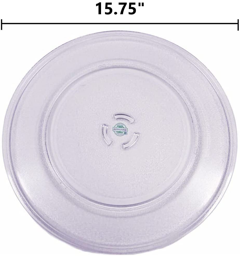 GlobPro CK900128 Compatible with KitchenAid, and More Microwave Glass Tray Plate 15.75 Inces and Internal 12.25" inches Heavy Duty