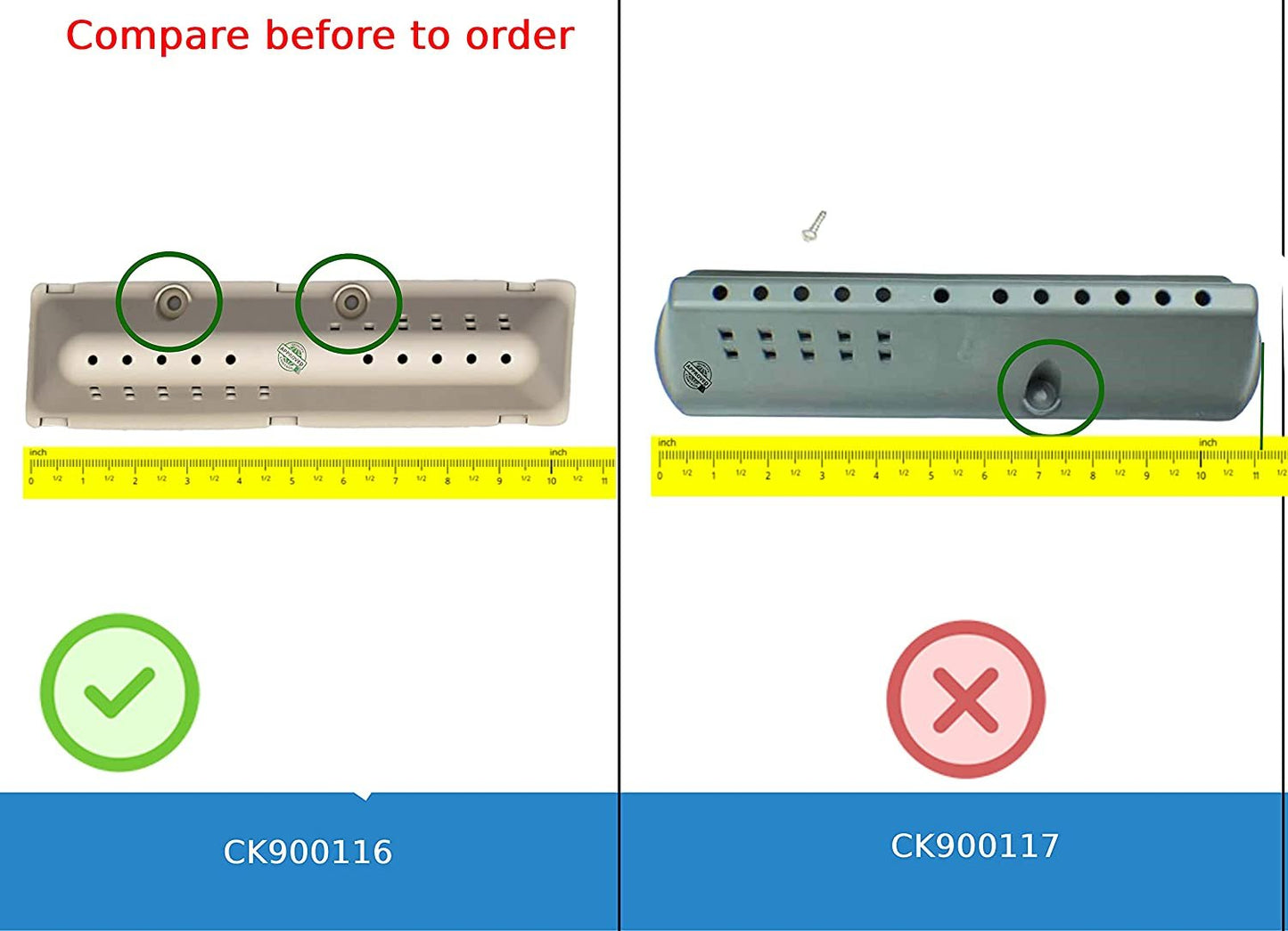 GlobPro WH16X10008 Washer Drum Baffle Agitation 10" ¼ length Approx. Replacement for and compatible with GE Heavy DUTY