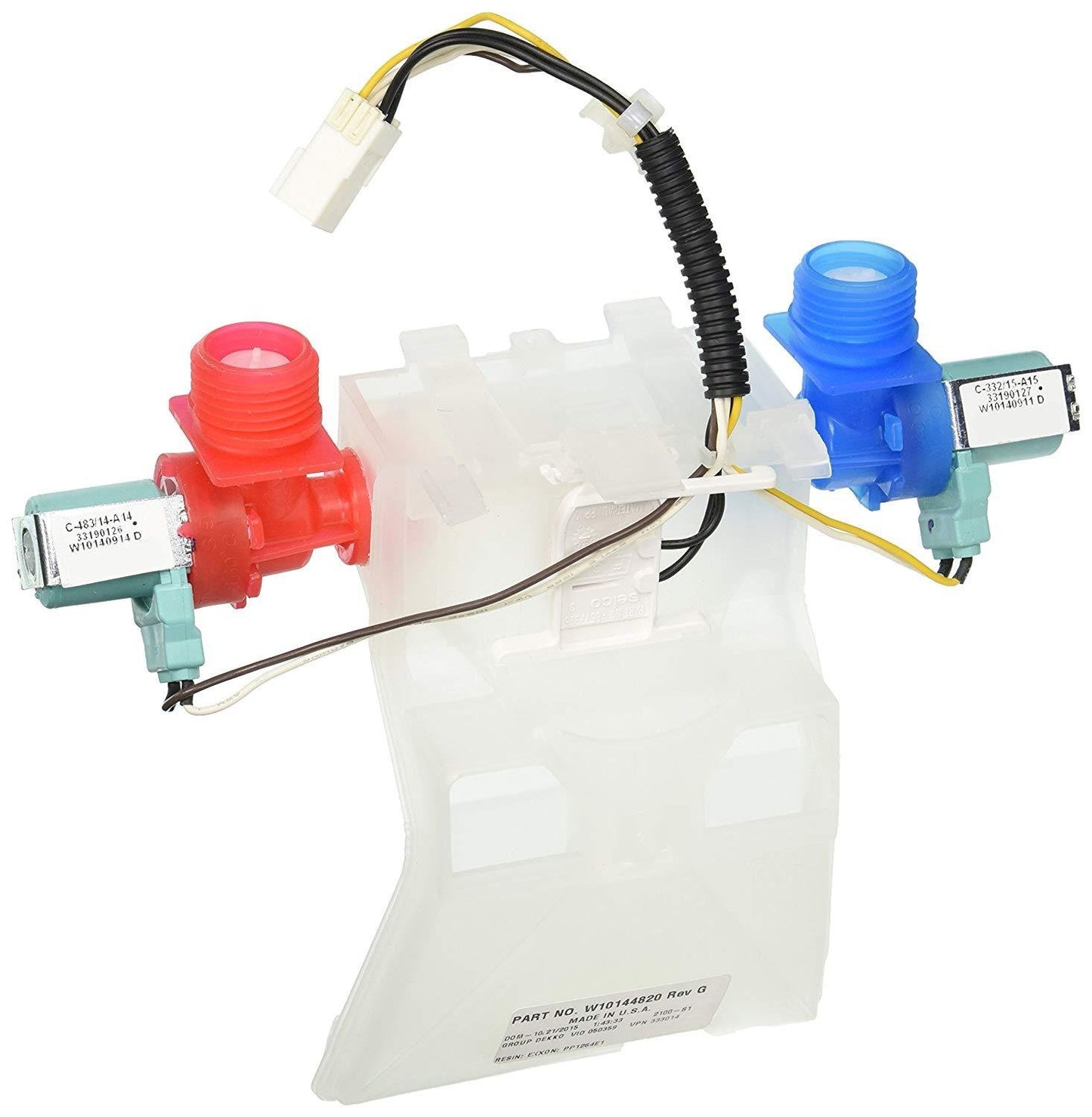 W10144820 Rev E FREE EXPEDITED Kenmore Whirlpool Washer Water Inlet Valve W10144820 Rev E