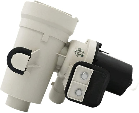 GlobPro WPW10730972 Washer Water Drain Pump Assembly 8" ½ length Approx. Replacement for and compatible with Whirlpool Maytag Kenmore/Sears Amana Heavy DUTY