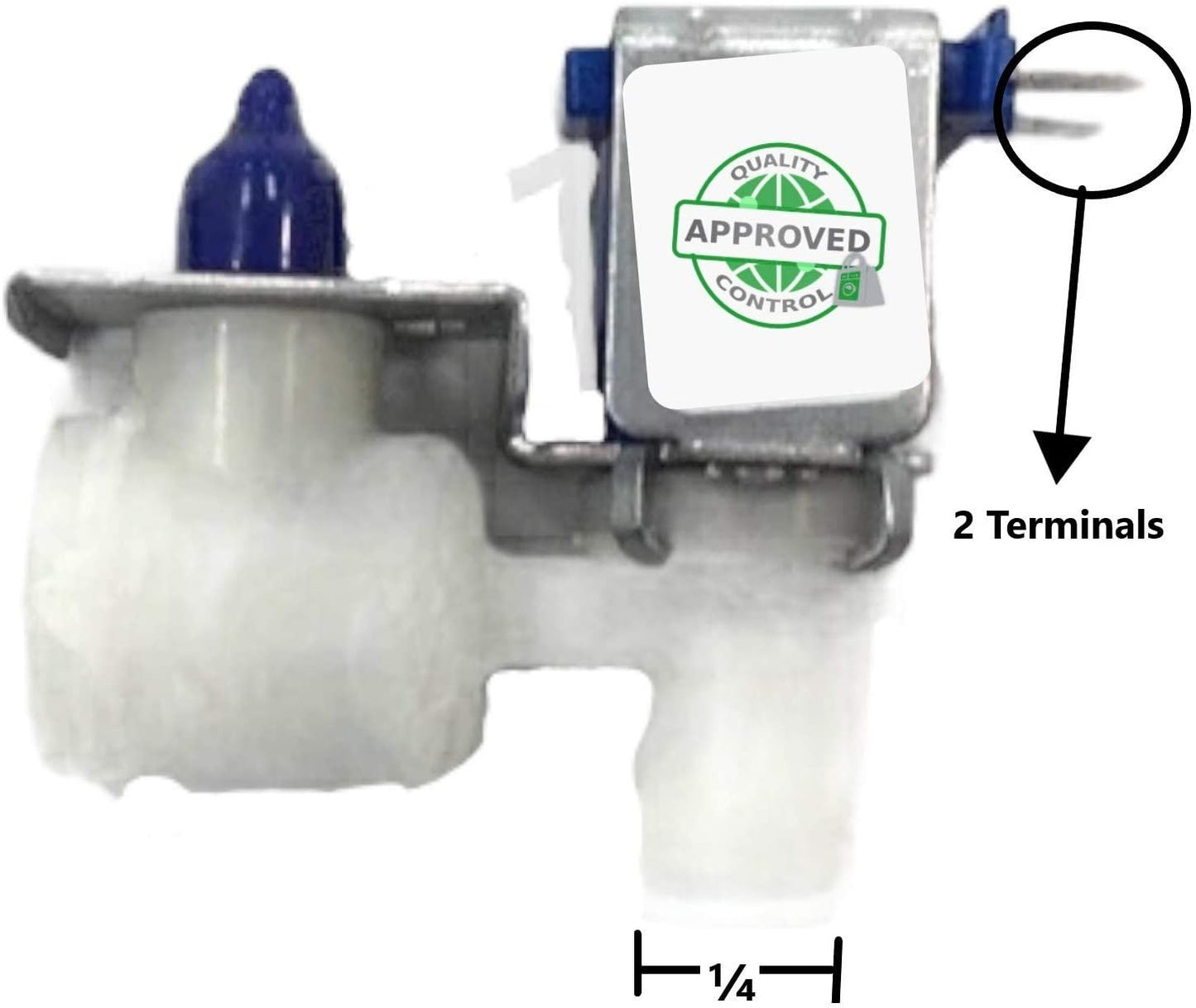 GlobPro 80-54139-00 Frid Input and out water ¼ inches, 2 terminal electrical connectors Replacement for and compatible with U-Line Heavy DUTY