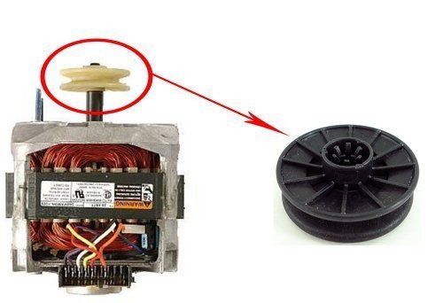 PART 21001950 MAYTAG WASHER MOTOR PULLEY GENUINE FACTORY OEM ORIGINAL MAYTAG AND WHIRLPOOL *PULLEY ONLY - MOTOR NOT INCLUDED*