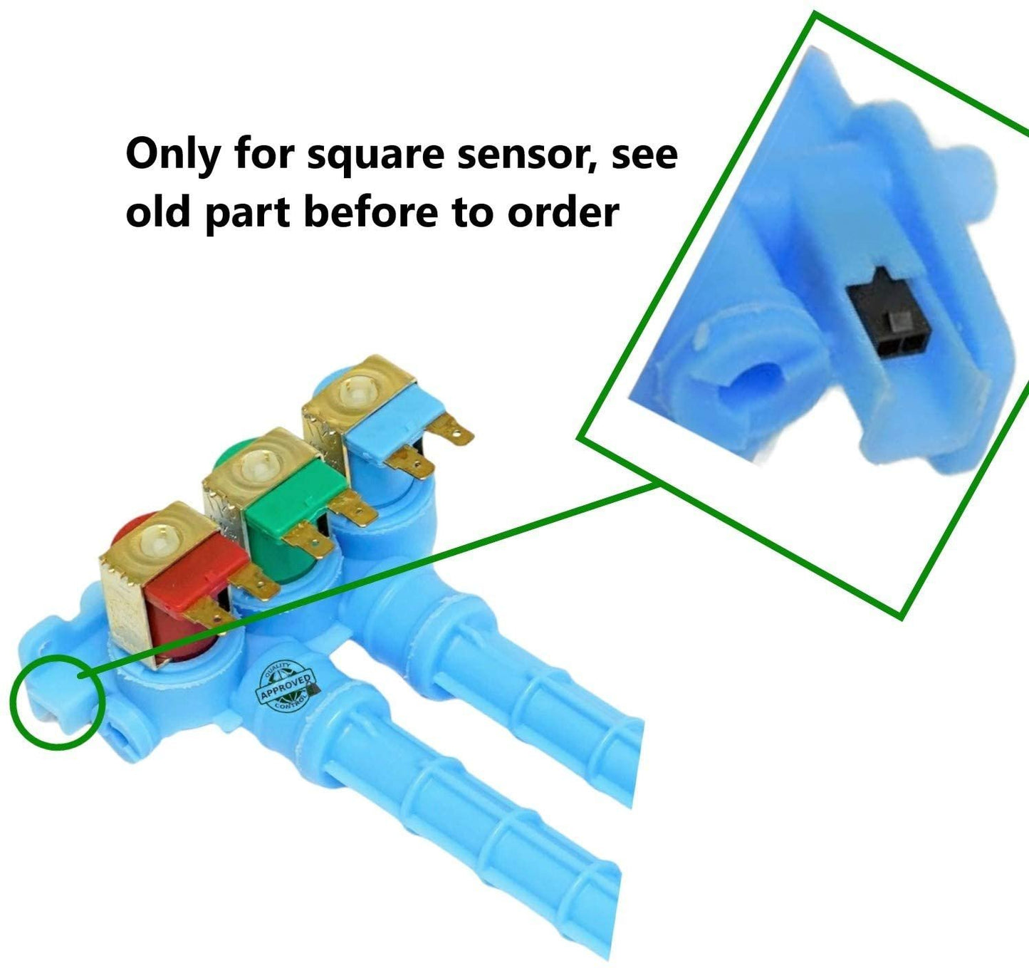 GlobPro 134371220 Washer Water Valve 3 coil - 9 ¾" length Approx. Replacement for and compatible with Frigidaire Kenmore Electrolux White Westinghouse Heavy DUTY