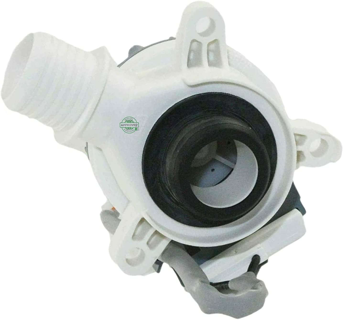GlobPro WH23X24178 WH23X27574 290D1201G001 Washer Water Drain Pump Assembly 6" length Approx. Replacement for and compatible with GE Hotpoint Heavy DUTY