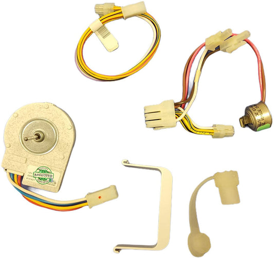 GlobPro AP3182981-PS886396 Evaporator Fan Motor Kit 1" 7/16 shaft length - approx. Replacement for and compatible with Whirlpool brands include Kitchen Aid Kenmore AP3182981-PS886396 Heavy DUTY