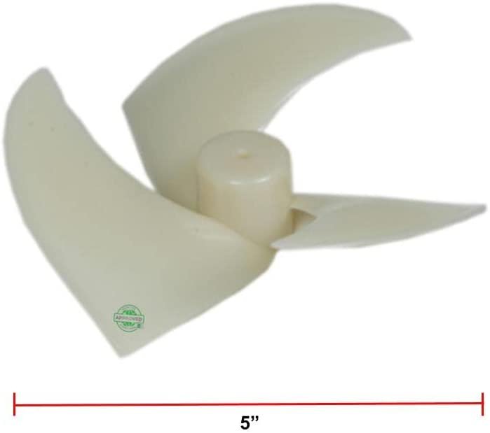 GlobPro DA31-00015C 1075164 Fridge Fan Blade 5" length Apporx. Replacement for and compatible with Samsung Heavy DUTY