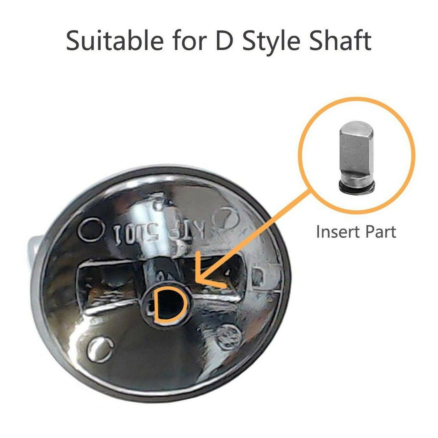 AP5668987 PS2375871 7733P410-60, Surface Burner Knobs Chrome Plated