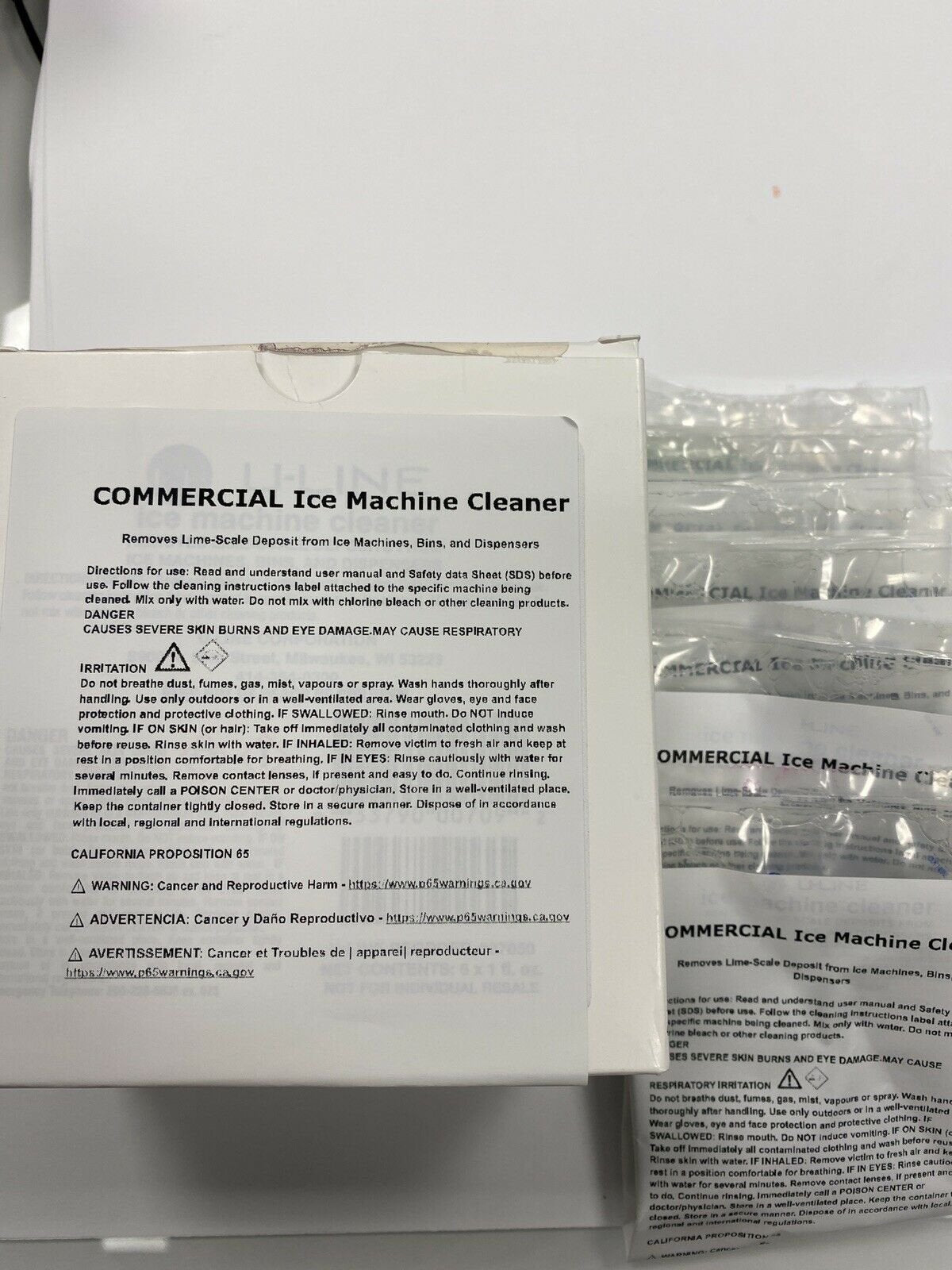 Replacement U-LINE Ice Machine Cleaner 6 Packet per BOX Fit 37050
