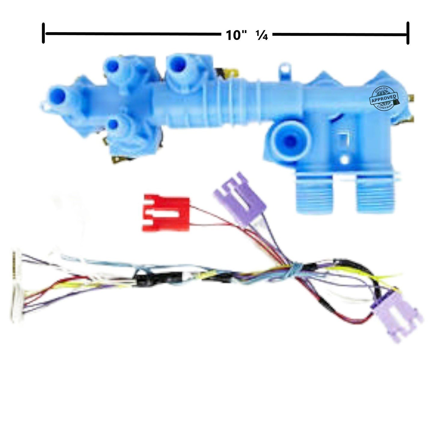 GlobPro 1862767, 8577408, AH3490233, EA3490233 Washer Water Inlet Valve 6 coil - 10" ¼ length Approx. Replacement for and compatible with Whirlpool Kenmore Maytag Heavy DUTY