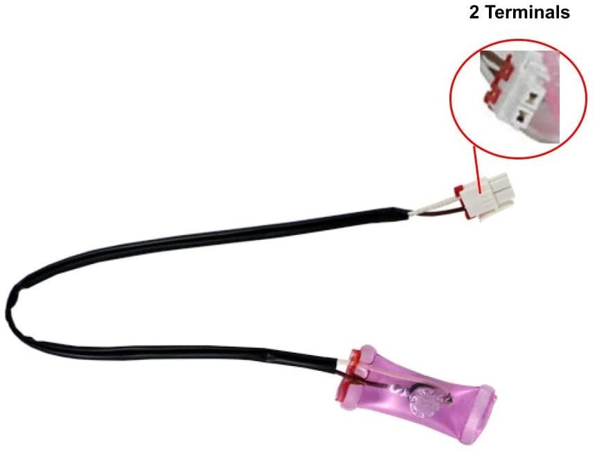 GlobPro DA47-10160H Fridge Sensor Defrost Thermostat 2 Terminals Replacement for and compatible with Samsung Heavy DUTY