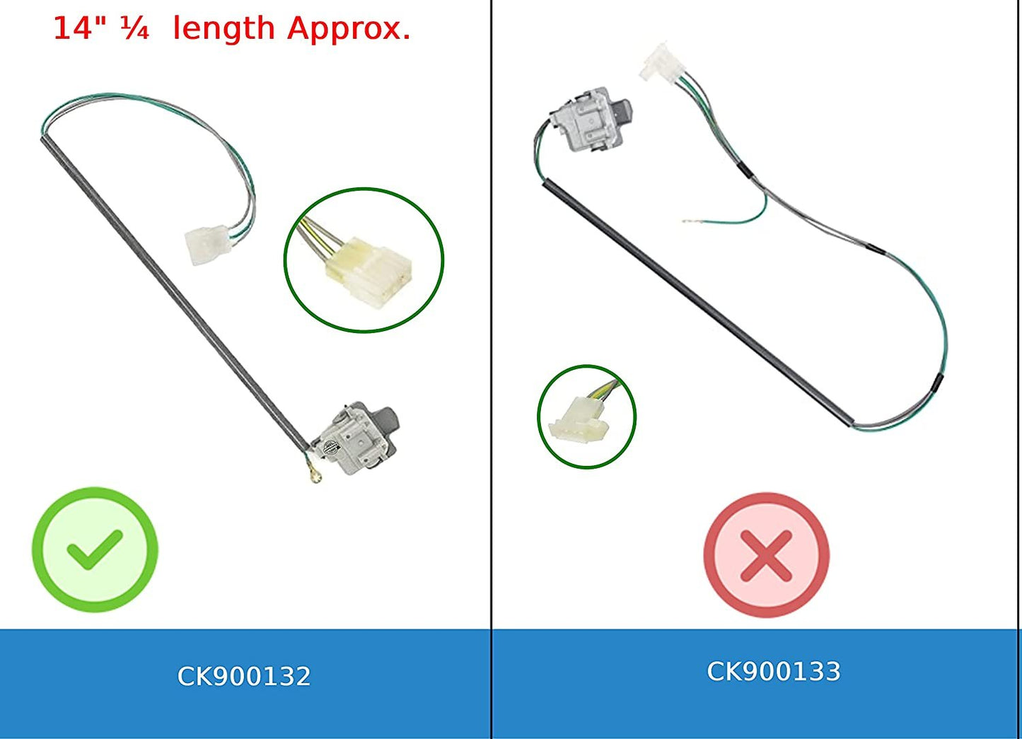 GlobPro 3949237 3949239 3949240 3949247 Washer Lid Switch Assembly 14" ¼ length Approx. Replacement for and compatible with Whirlpool Estate KitchenAid Kenmore/Sears Heavy DUTY