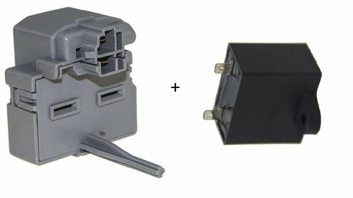 GlobPro 197D8031P005 CK900368 Fits Embraco Compressor Start Relay 1/4 terminal Replacement for and compatible with GE Hotpoint Heavy DUTY