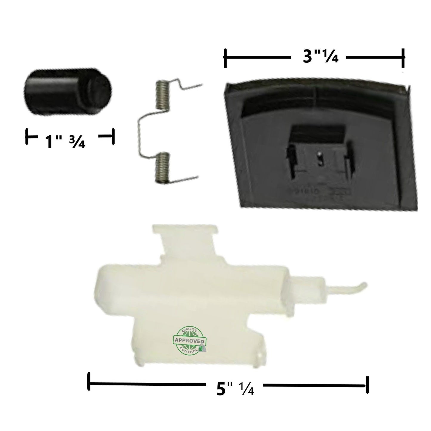 GlobPro 8201649 W10467899 W10823377VP 4388659 Frid Ice Door Dispenser Kit 3"¼ x 1" ¾ x 5" ¼ Replacement for and compatible with KitchenAid Whirlpool Estate Kenmore Heavy DUTY