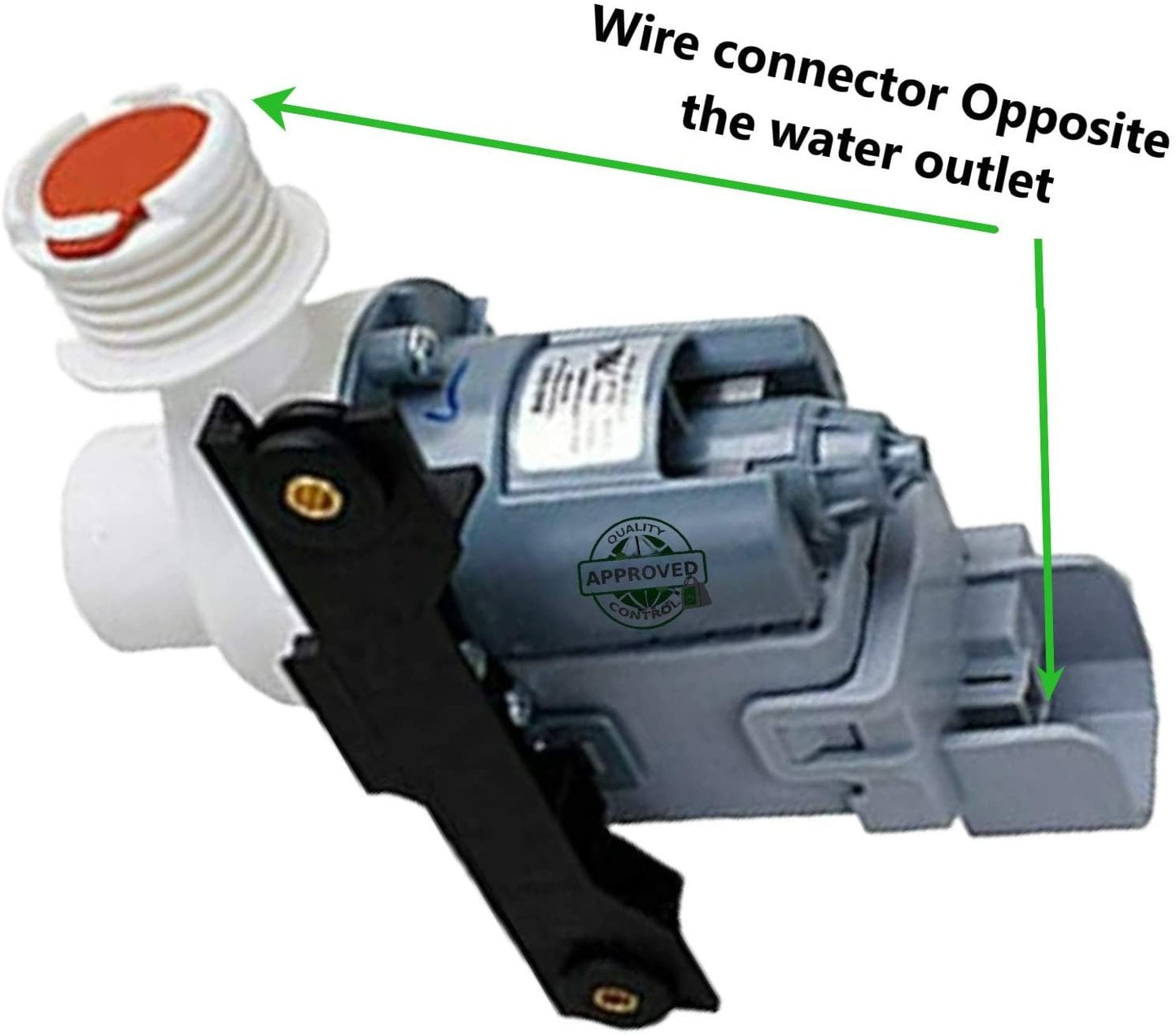 GlobPro WH23X10004 WH23X10012 947781 Washer Water Drain Pump Assembly 5 ¼" length Approx. Replacement for and compatible with GE WH23X10004 WH23X10012 947781 Heavy DUTY