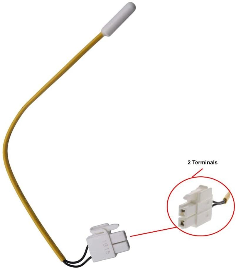 GlobPro AP4979323 PS4138666 EAP4138666 PD00026468 Fridge Defrost Temperature Sensor 2 Terminals Replacement for and compatible with Samsung Heavy DUTY