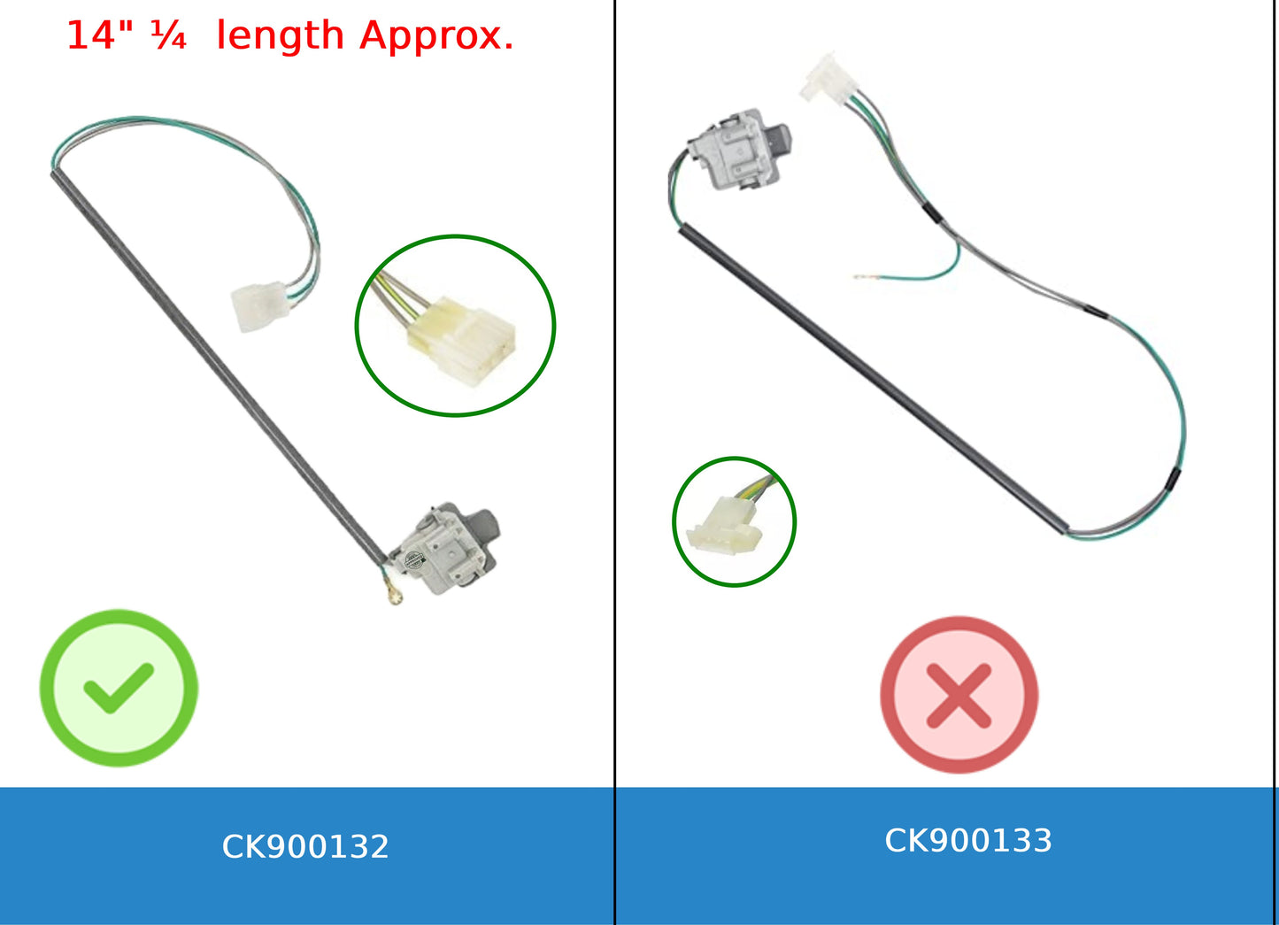 GlobPro 3949247VP ER3949247 TJ90ES247 Washer Lid Switch Assembly 14" ¼ length Approx. Replacement for and compatible with Whirlpool Estate KitchenAid Kenmore/Sears Heavy DUTY