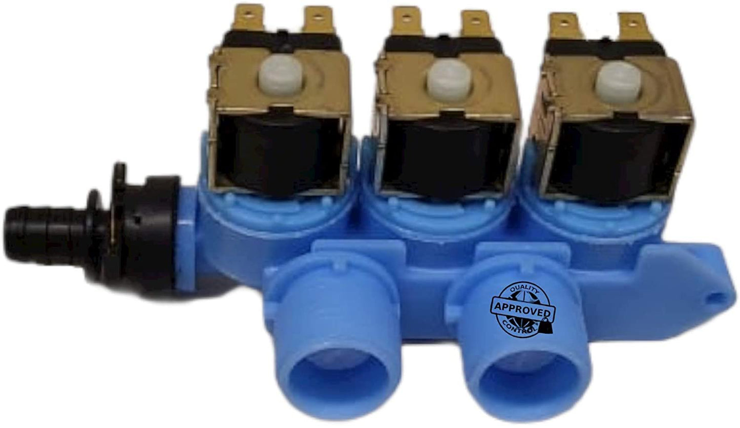 GlobPro PD00005059 AP5656783 EAP6012202 PS6012202 Water Valve Inlet 3 coil Washer Replacement for and compatible with Frigidaire Electrolux PD00005059 AP5656783 EAP6012202 PS6012202 Heavy DUTY