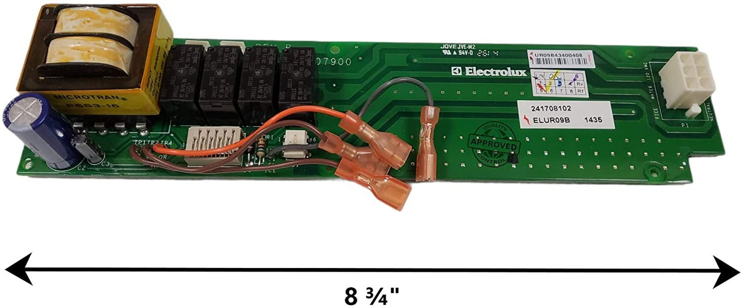 GlobPro 5304433619 5304433819 1196730 Refrigerator Power Control Board 8 ¾" length Approx. Replacement for and compatible with Frigidaire Electrolux 5304433619 5304433819 1196730 Heavy DUTY