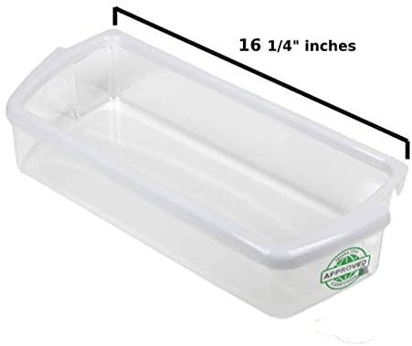 Glob Pro Solutions GS102 fits Door Shelf Bin Clear Plastic comes with frame Replacement for W10321304, 2171046, 2171047, 2179574 Heavy DUTY