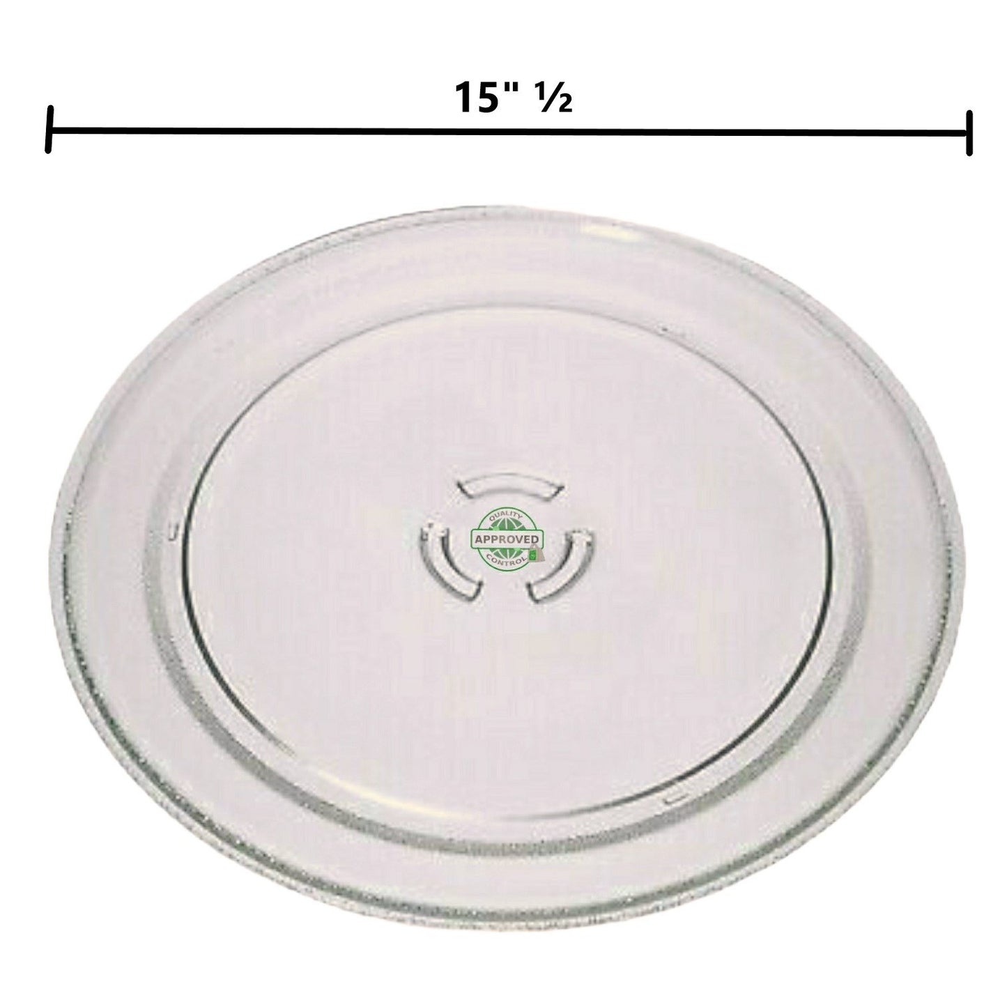 GlobPro W10113773 Microwave Glass Turntable Tray 15" ½ Diameter Approx. Replacement for and Compatible with Samsung Kenmore Heavy Duty