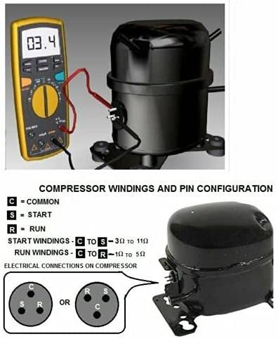 GlobPro CK513605014 Fits Embraco Compressor Start Relay 1/4 terminal old # 197D8031P001 Replacement for and compatible with GE Heavy DUTY