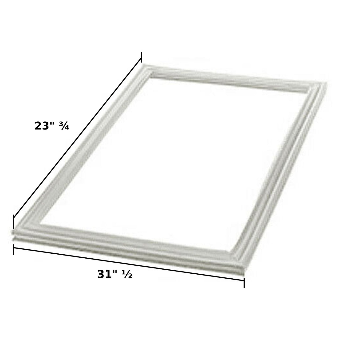 GlobPro WR24X0541 300859 Freezer Door Gasket only for 23" ¾ X 31" ½ Replacement for and compatible with General Electric Heavy DUTY
