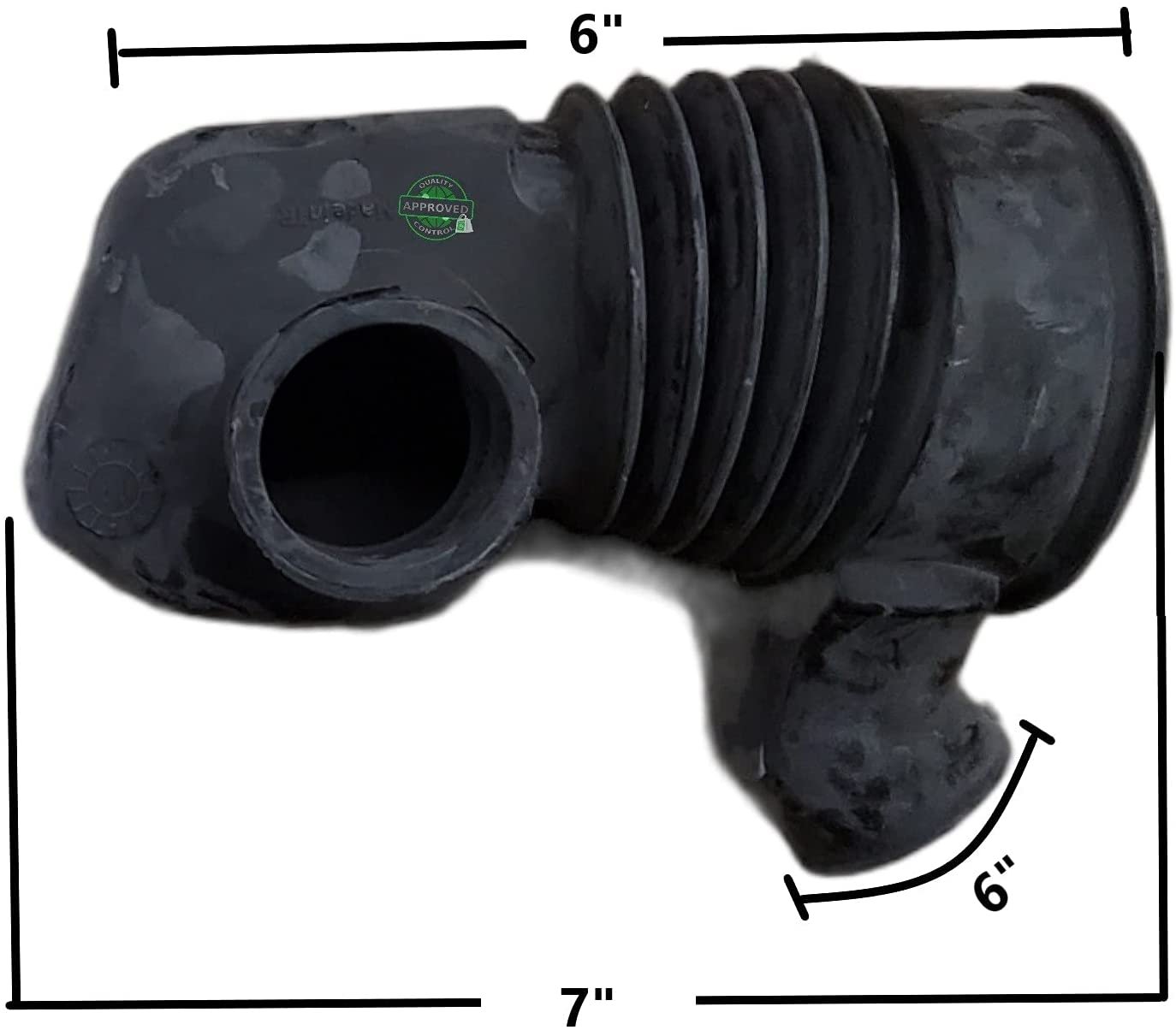 GlobPro WH41X10010 Washer Cabrios Pump Coupler Hose 7" length Approx. Replacement for and compatible with General Electric Heavy DUTY