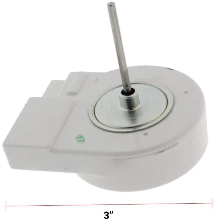 GlobPro AP5326111 PS4138378 EAP4138378 PD00002176 Fridge Evaporator Fan Motor 3" length Approx. Replacement for and compatible with Samsung Heavy DUTY