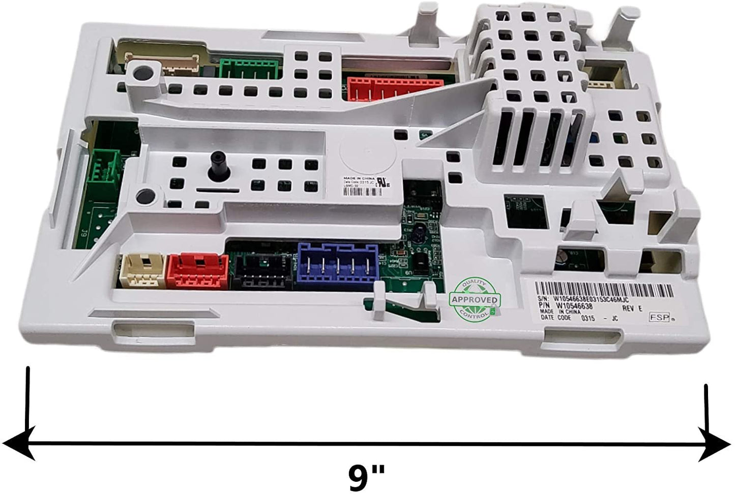 GlobPro W10166392 W10571743 4454868 Washer Main Control Motherboard 9" length Approx. Replacement for and compatible with Whirlpool Maytag Kenmore W10166392 W10571743 4454868 Heavy DUTY